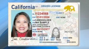 Mau GPLX o to cua bang California My